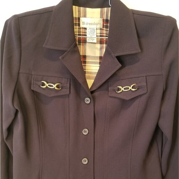 Dress Barn Vintage Suit Jacket Blazer Comfortable Long Sleeve Women's Size 8 - Picture 2 of 7